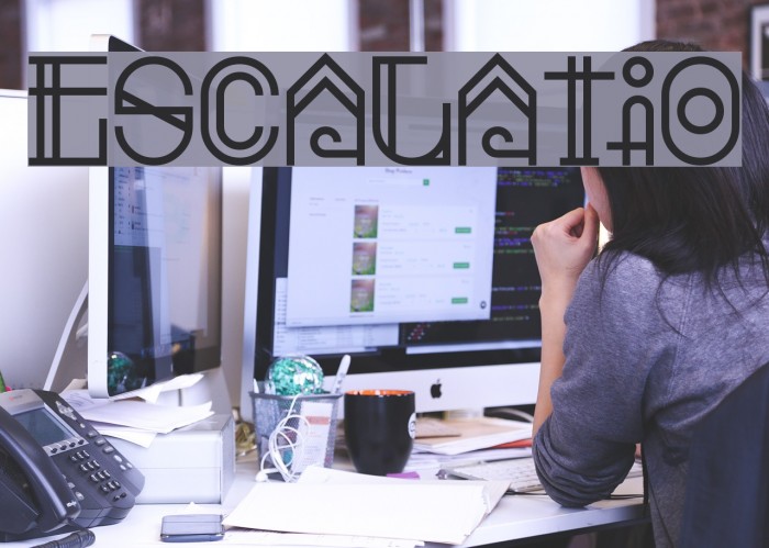 Escalatio Font examples