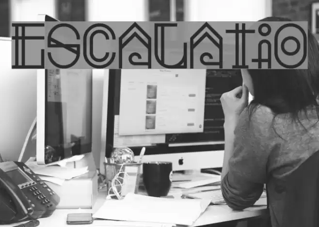 Escalatio Font examples
