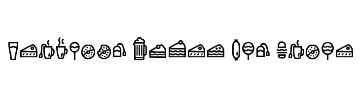 Escalope Crust One Icons Шрифта