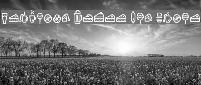 Escalope Crust One Icons Font examples