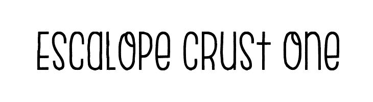 Escalope Crust One Шрифта