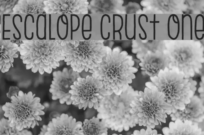 Escalope Crust One Font examples