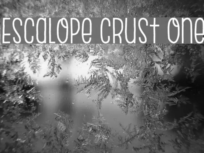 Escalope Crust One Font examples