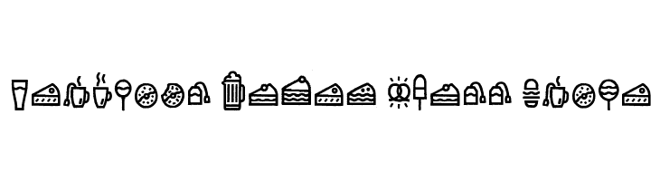Escalope Crust Three Icons Шрифта