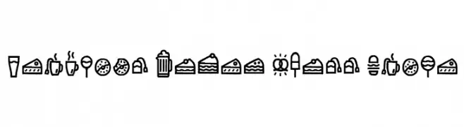 Escalope Crust Three Icons  Free Fonts Download