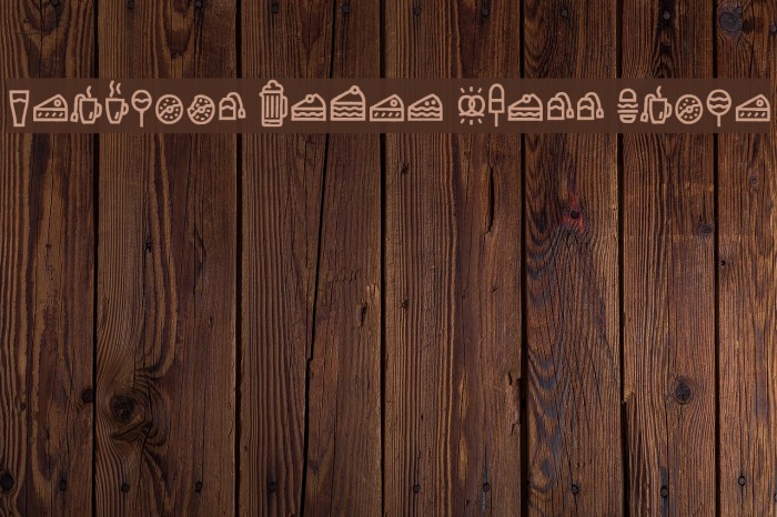 Escalope Crust Three Icons Шрифта examples
