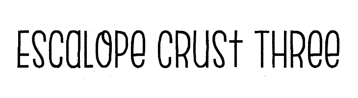 Escalope Crust Three Шрифта