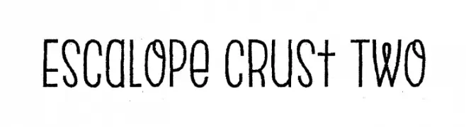 Escalope Crust Two  Скачать бесплатные шрифты