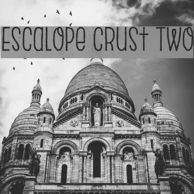 Escalope Crust Two Font examples