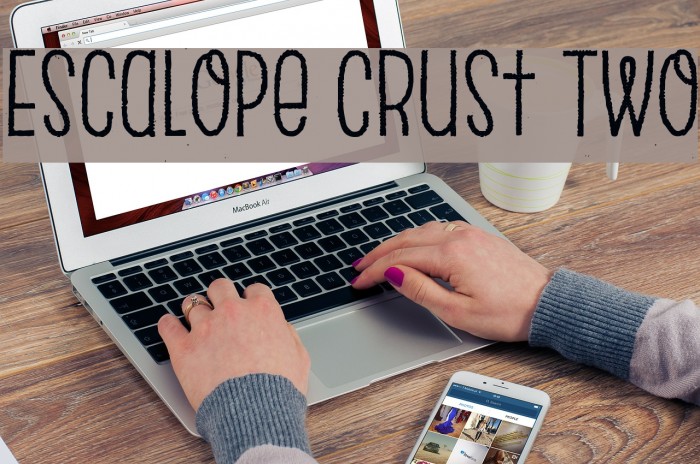 Escalope Crust Two Шрифта examples