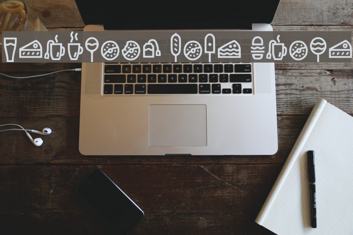 Escalope Soft Icons Font examples