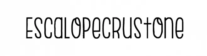 EscalopeCrustOne  Скачать бесплатные шрифты