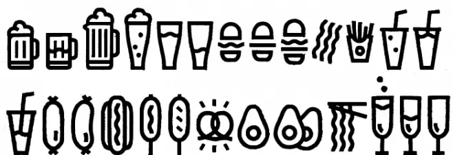 EscalopeCrustThree-Icons Polices MAJUSCULES
