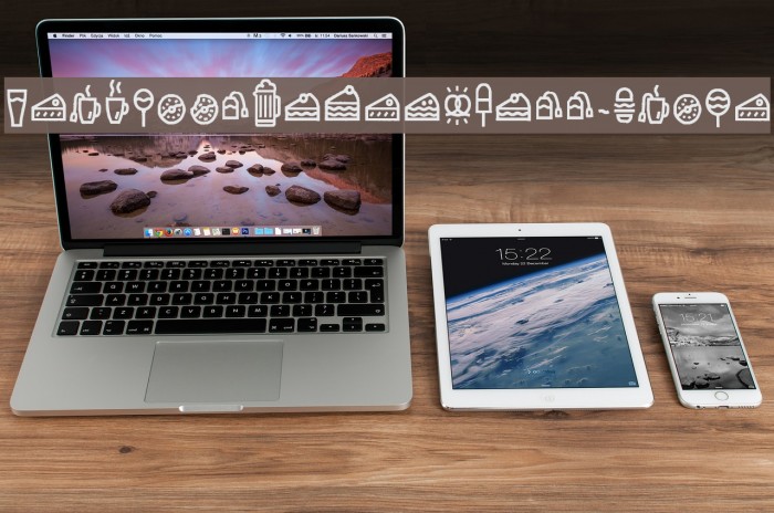 EscalopeCrustThree-Icons Font examples