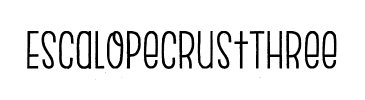 EscalopeCrustThree Шрифта