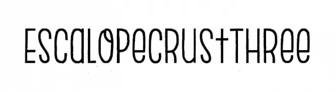 EscalopeCrustThree  Скачать бесплатные шрифты