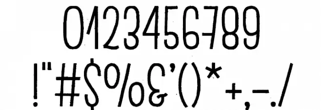 EscalopeCrustThree Font OTHER CHARS