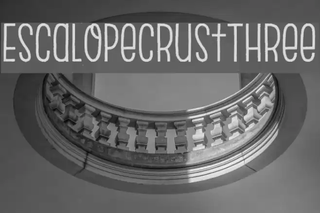 EscalopeCrustThree Font examples