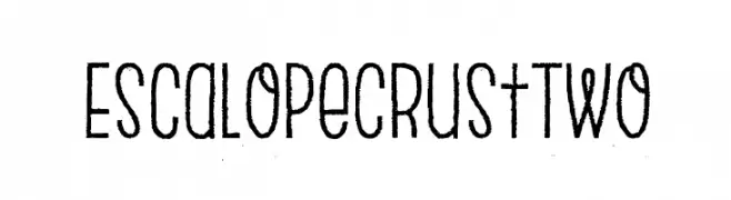 EscalopeCrustTwo  Скачать бесплатные шрифты