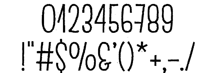EscalopeCrustTwo Font OTHER CHARS