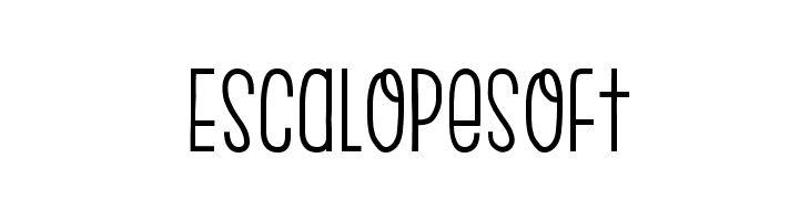 EscalopeSoft Шрифта