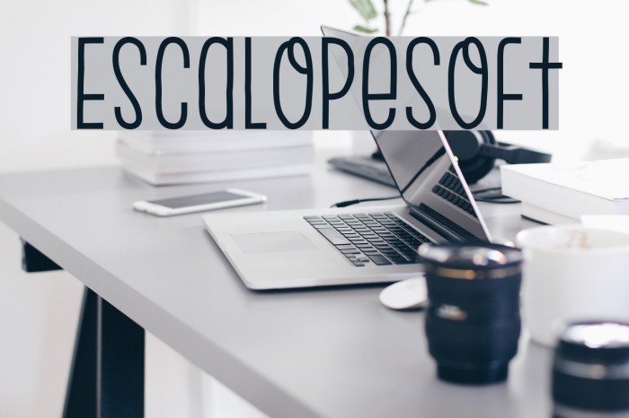 EscalopeSoft Шрифта examples