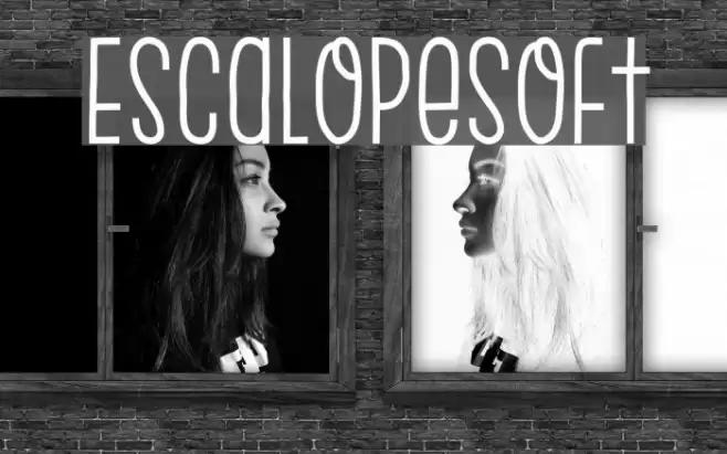 EscalopeSoft Font examples