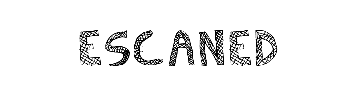 Escaned  font caratteri gratis