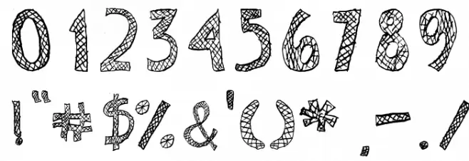 Escaned Font OTHER CHARS