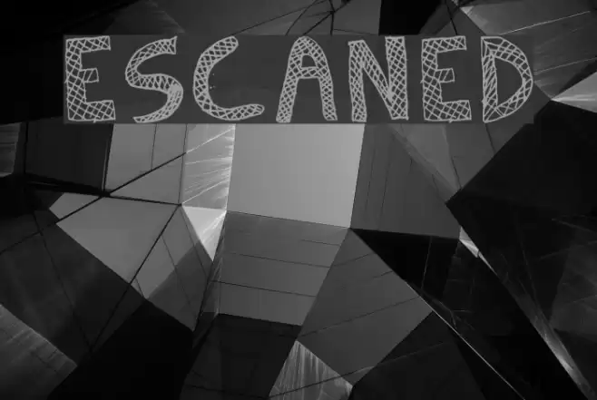 Escaned Font examples