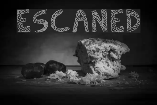 Escaned Font examples