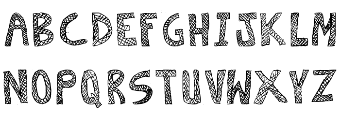 Escaned Font LOWERCASE