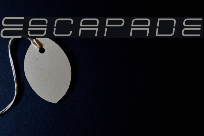 Escapade Font examples