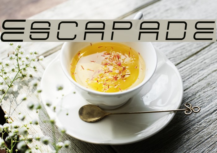 Escapade Font examples