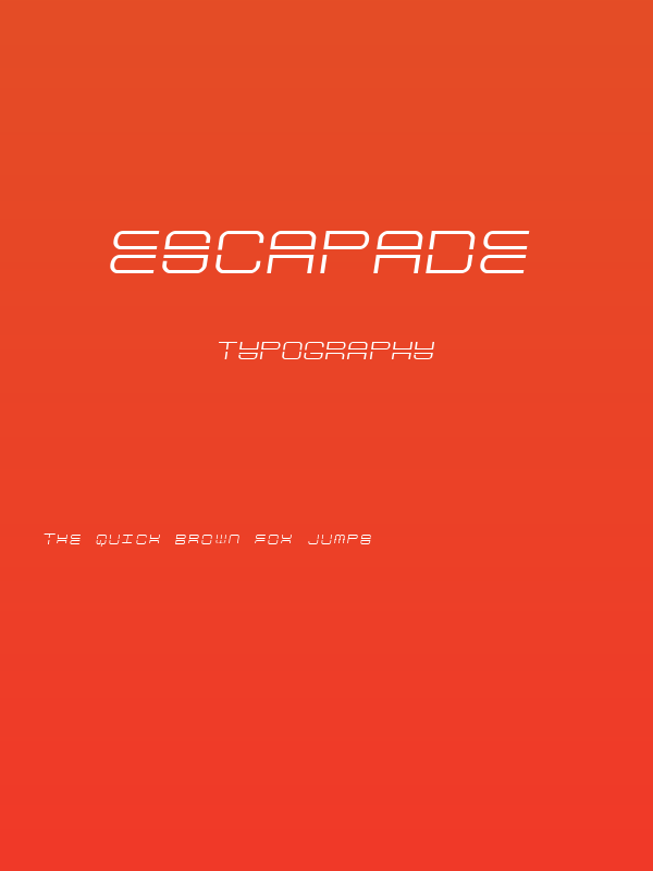 Escapade Poster