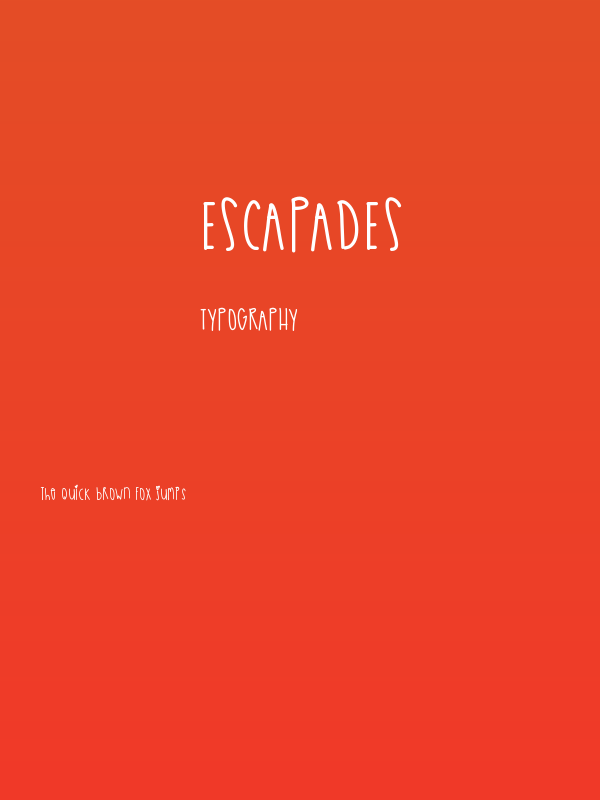 Escapades Poster