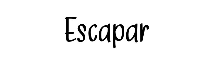 Escapar  font caratteri gratis