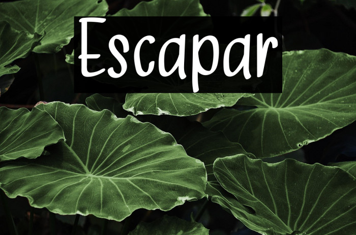Escapar Example 1