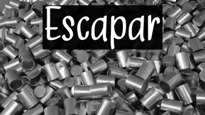 Escapar Font examples