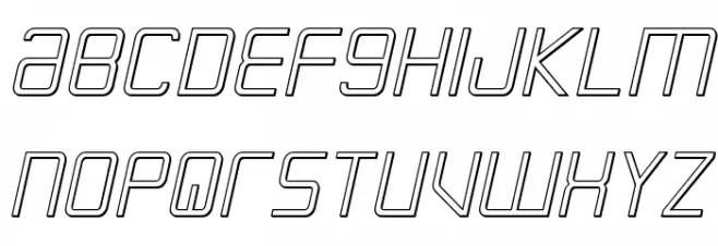 Escape Artist 3D Semi-Italic Fonte MAIÚSCULAS
