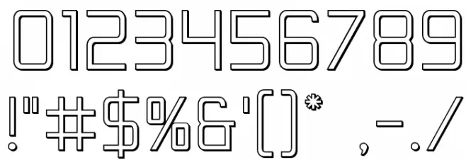 Escape Artist 3D Font OTHER CHARS