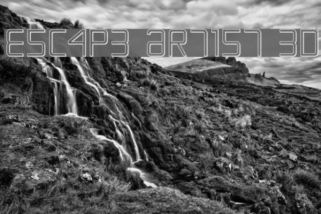 Escape Artist 3D Font examples