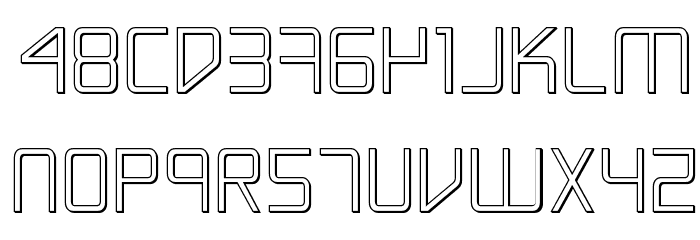 Escape Artist 3D Font LOWERCASE