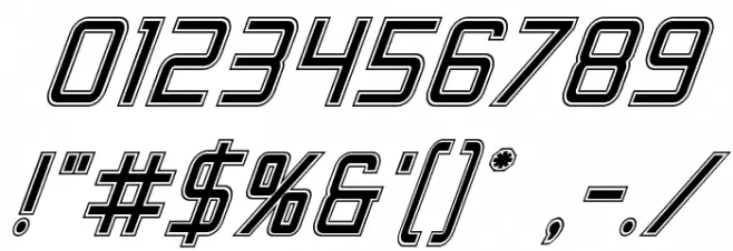 Escape Artist Academy Italic Font OTHER CHARS