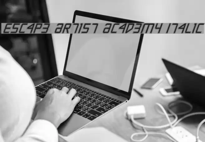 Escape Artist Academy Italic Font examples