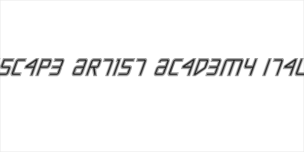 Escape Artist Academy Italic Logo