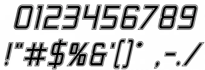 Escape Artist Academy Semi-Italic Font OTHER CHARS