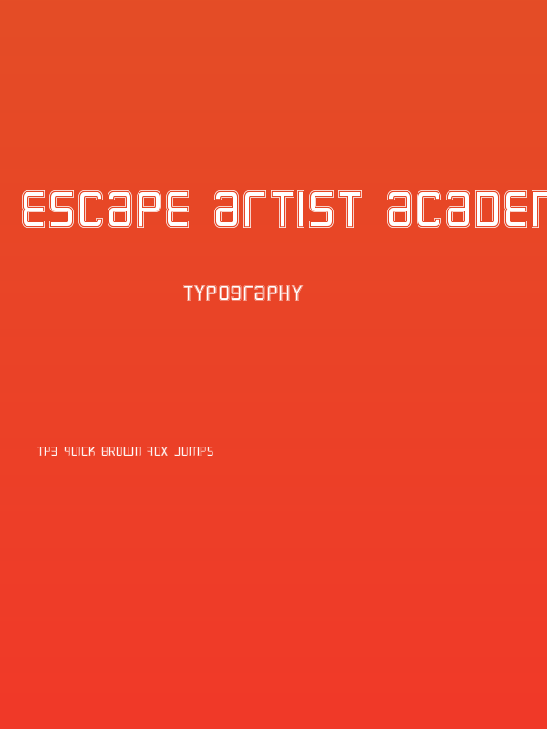 Escape Artist Academy Poster