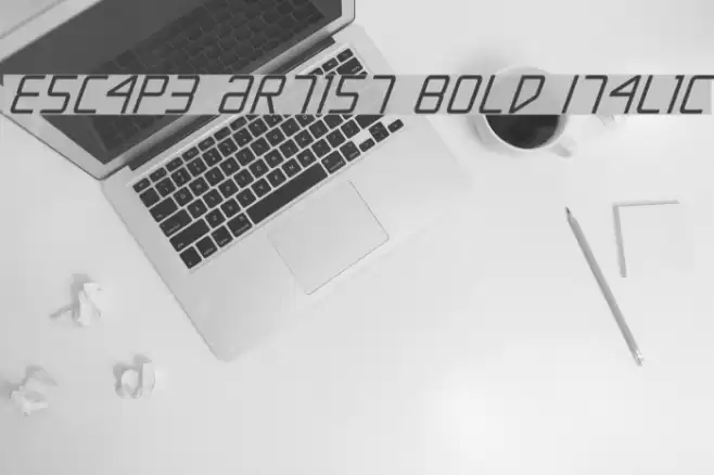 Escape Artist Bold Italic Font examples