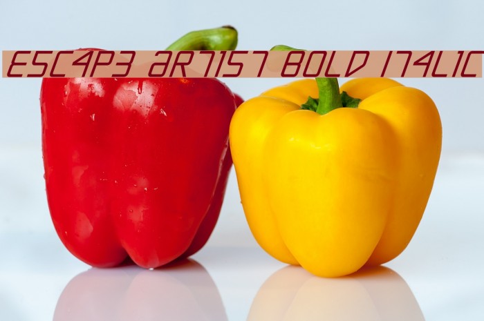 Escape Artist Bold Italic Example 3